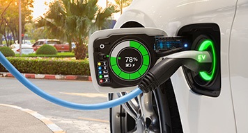 ev-car-is-charging-at-public