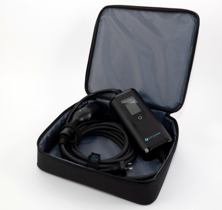 Type 1 EV cable - case open