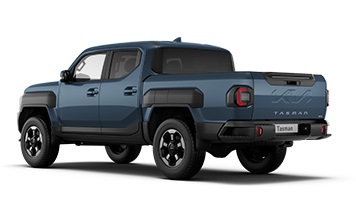 Kia Tasman Dual-Cab pick-up in denim blue