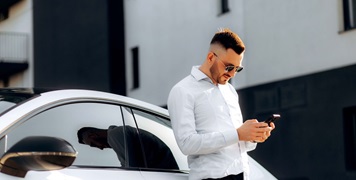 Fleet management - man on phone