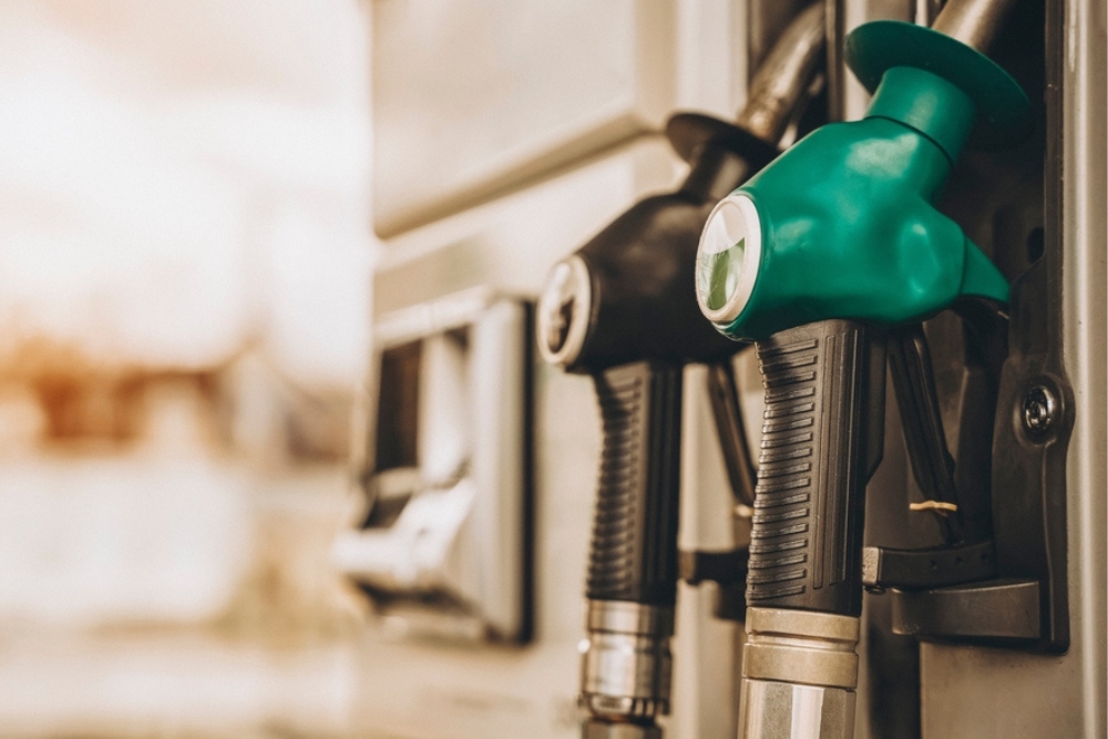 Two fuel pumps for petrol and diesel